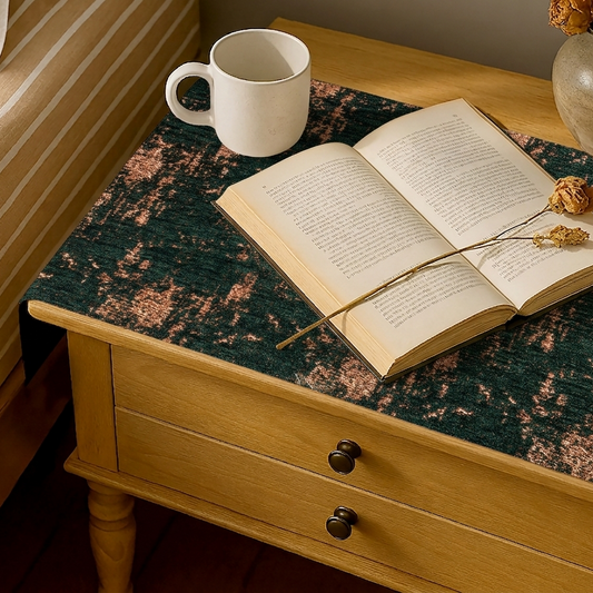 Shanghai Velvet - Emerald Bed Side Table Accent Trendy Home