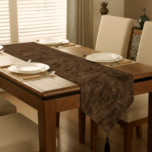 Turkish Velvet - Bronze Table Runner Trendy Home