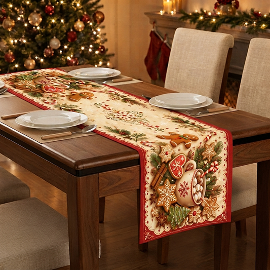 Printed - Gingerbread Table Runner
