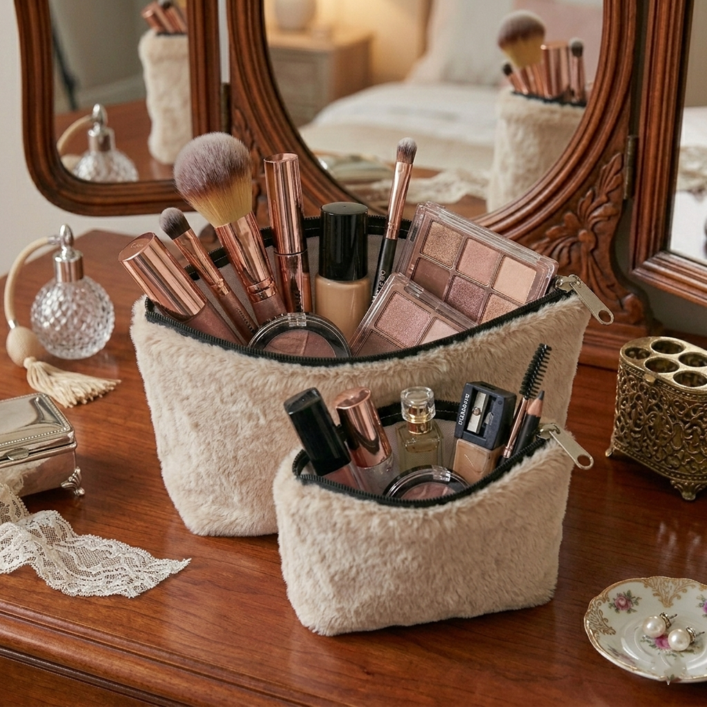 Cat Fur - Butter Cosmetic Pouch
