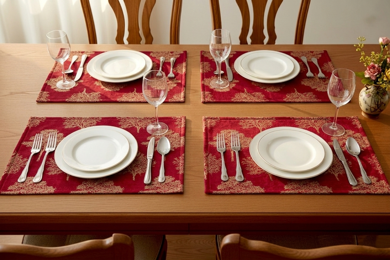 Shanghai - Ruby Table Mat Trendy Home