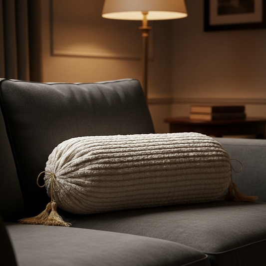 Corduroy Fur - Condense Round Pillow Cover (pair) Trendy Home