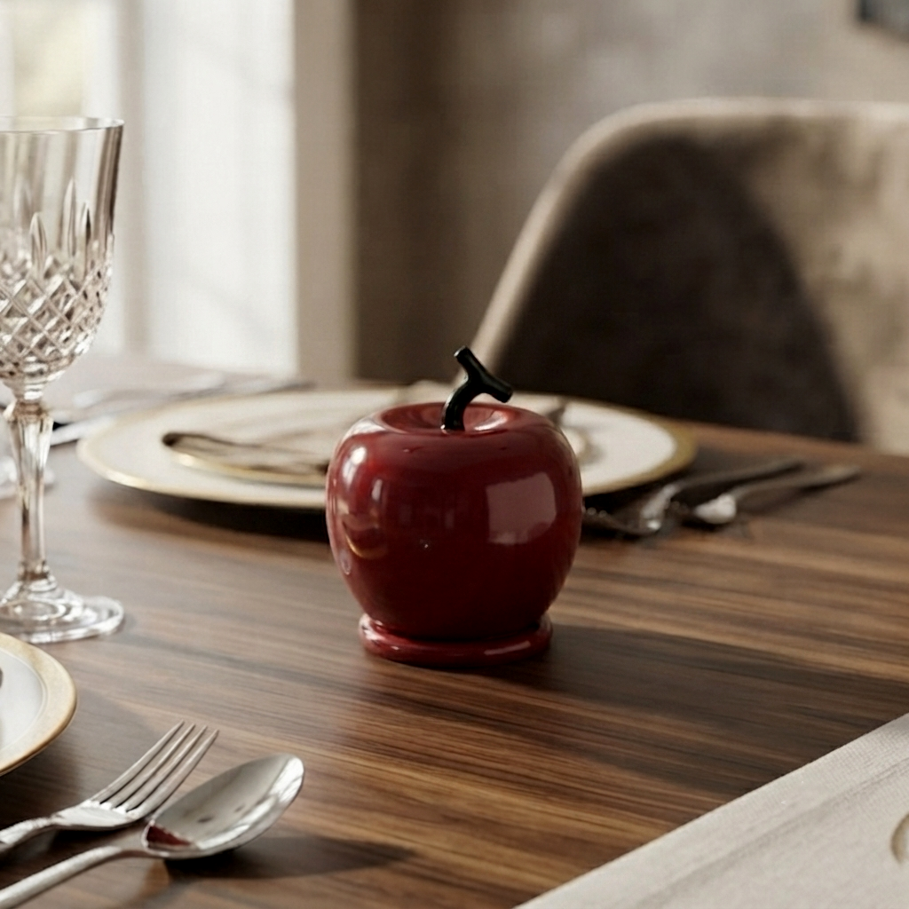Ceramic - Red Apple Toothpick Holder
