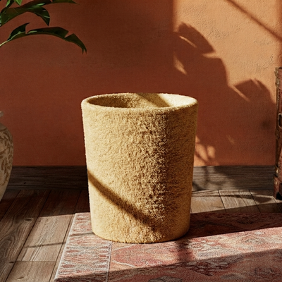Teddy Fur - Honey Gold Dustbin Trendy Home