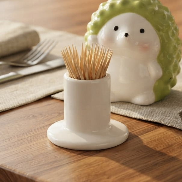 Ceramic - Hedgehog Toothpick Holder trendy home
