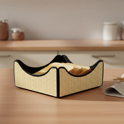 Patterned Leather - Beige Breadbasket Trendy Home