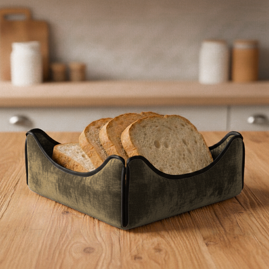 Malai Velvet - Olive Brown Breadbasket Trendy Home