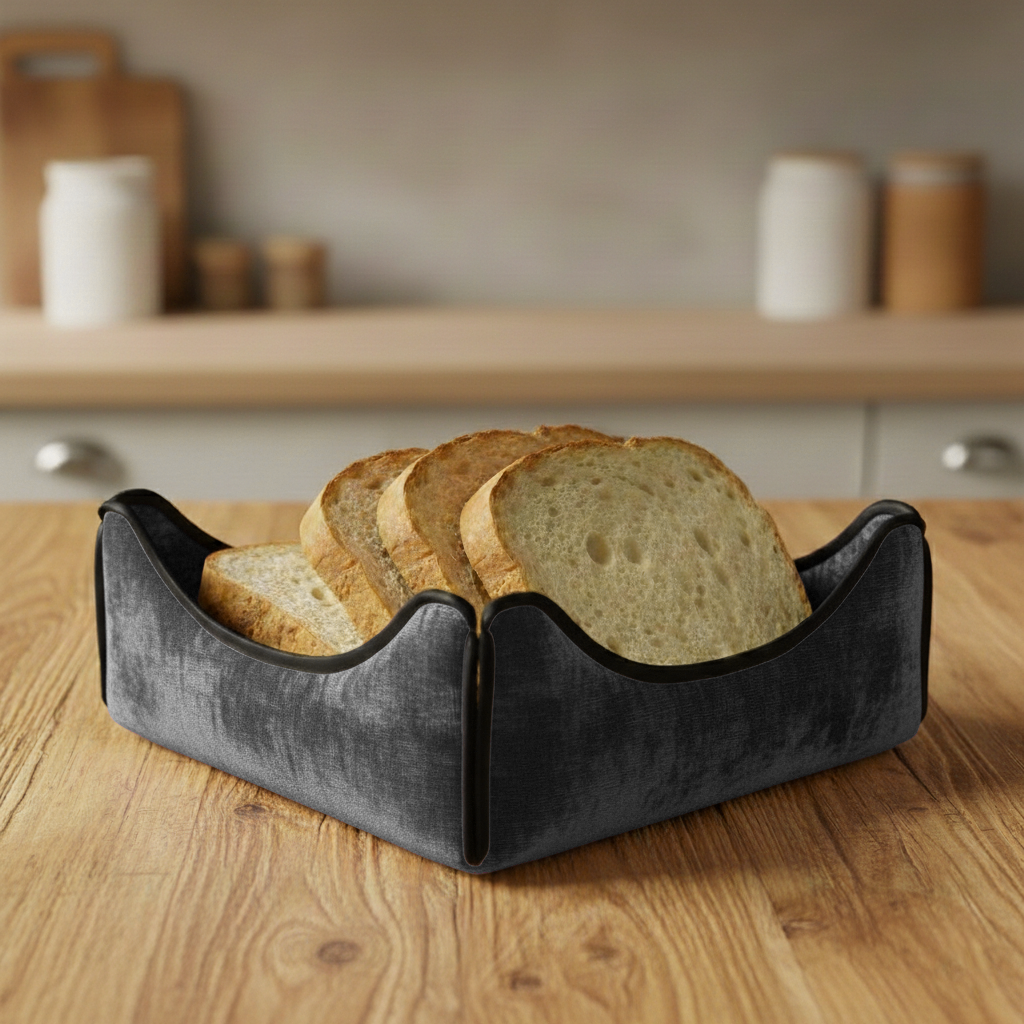 Malai Velvet - Steel Breadbasket Trendy Home
