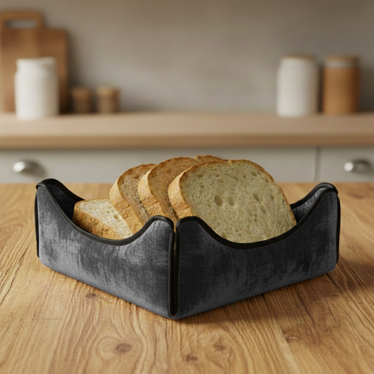 Malai Velvet - Steel Breadbasket Trendy Home