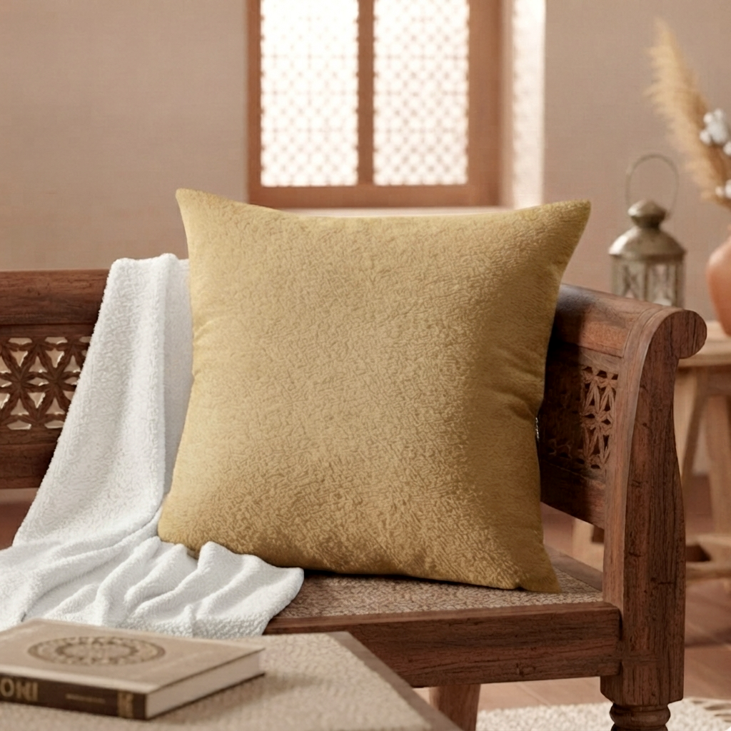 Teddy Fur - Honey Gold Cushion Cover Trendy Home