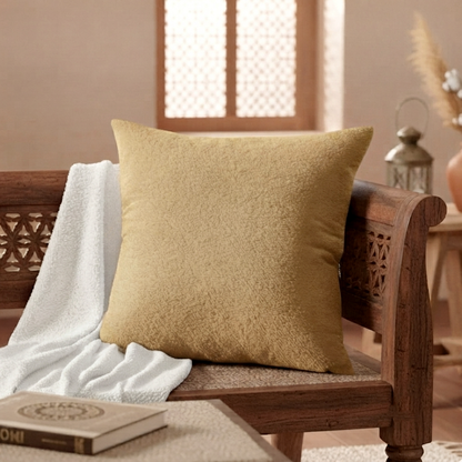 Teddy Fur - Honey Gold Cushion Cover Trendy Home