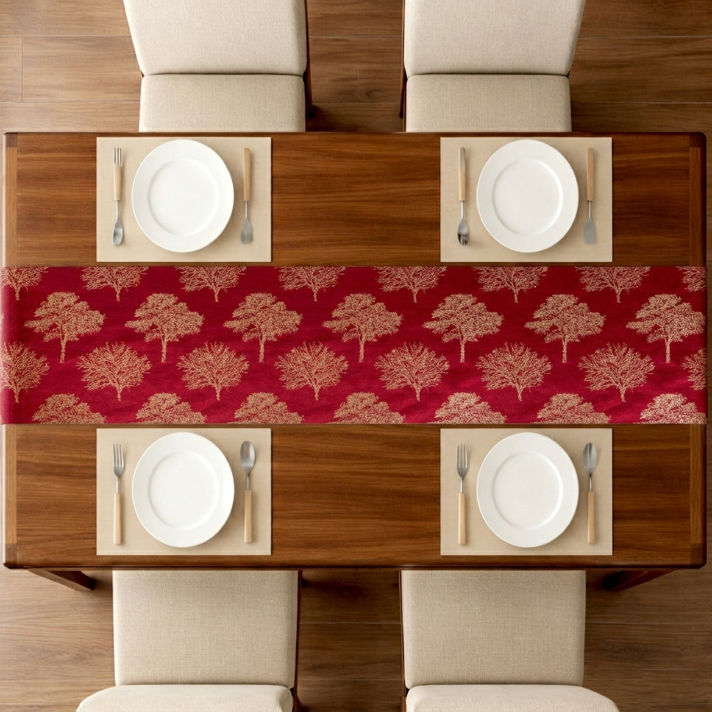 Shanghai - Ruby Table Runner Trendy Home