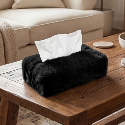 Cat Fur - Obsidian Tissue Box Trendy Home