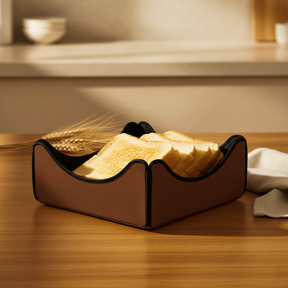 Leather - Burnt Cinnamon Breadbasket Trendy Home