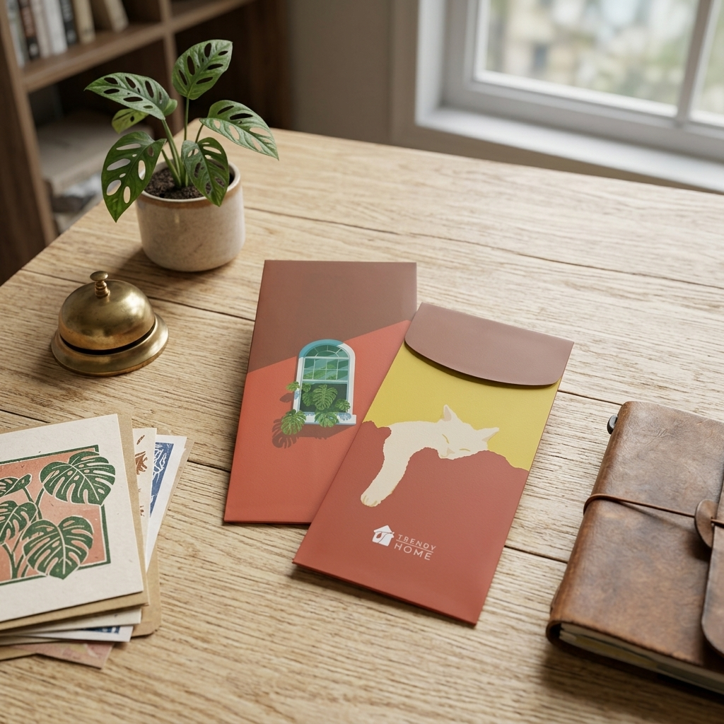 Sleepy Red Envelope Trendy Home