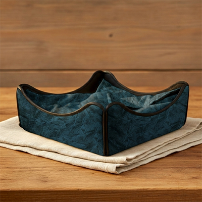 Turkish Velvet - Deep Blue Breadbasket Trendy Home
