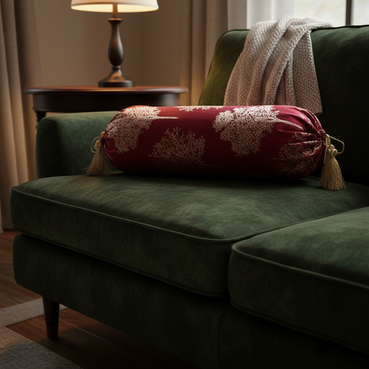 Shanghai - Ruby Round Pillow (pair) Trendy Home