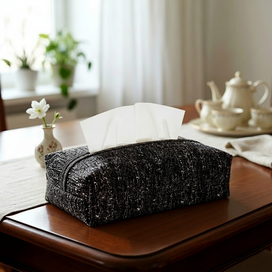 Shanghai - Siyah Tissue Box Trendy Home