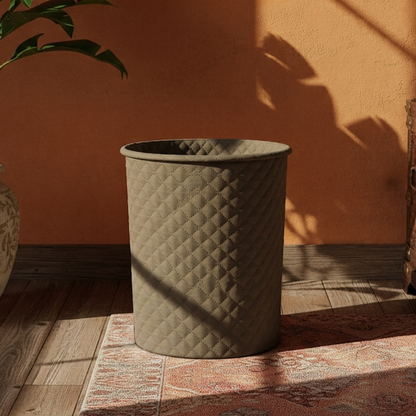 Quilted Velvet - Fawn Dustbin