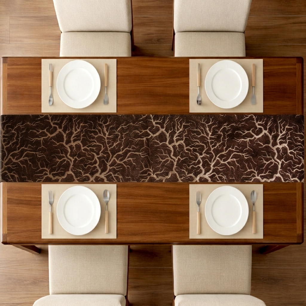 Shanghai - Khaki Table Runner Trendy Home