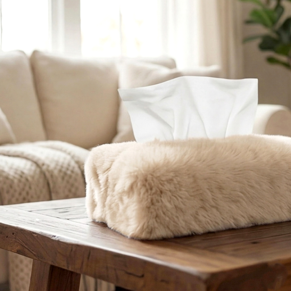 Cat Fur - Butter Tissue Box Trendy Home
