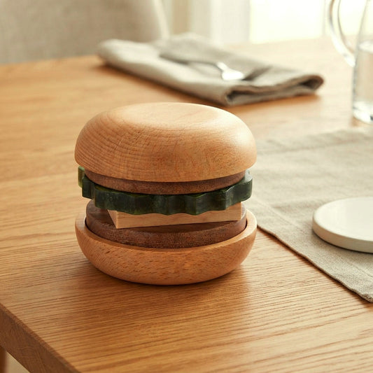 Wooden - Hamburger Tea Coaster Set Trendy Home