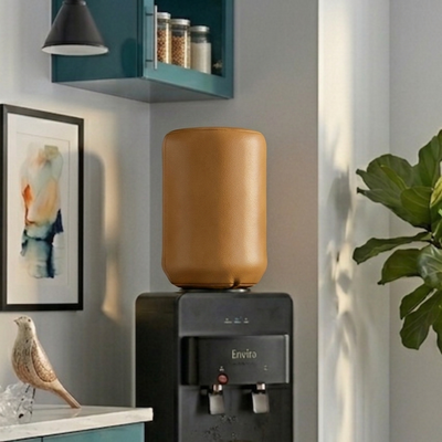 Leather - Peanut Brown Bottle Dispenser Cover Trendy Home