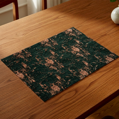 Shanghai Velvet - Emerald Table Mat Trendy Home