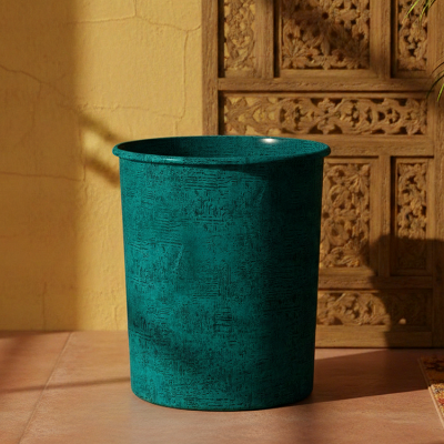 Turkish Velvet - Navy Blue Dustbin Trendy Home