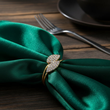 Crystal Petal Napkin Holder