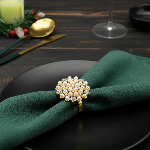 Jeweled Pearl Napkin Holder Trendy Home