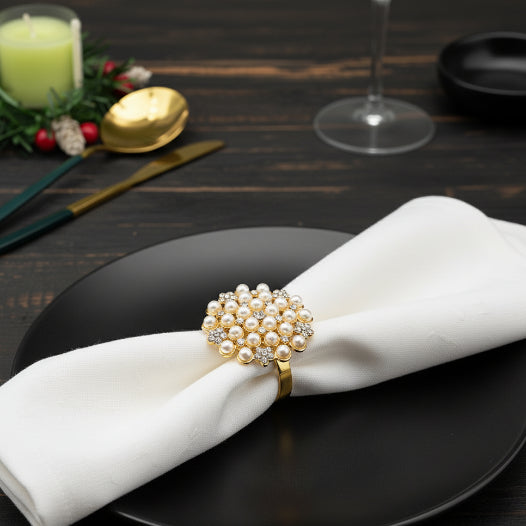 Jeweled Pearl Napkin Holder Trendy Home