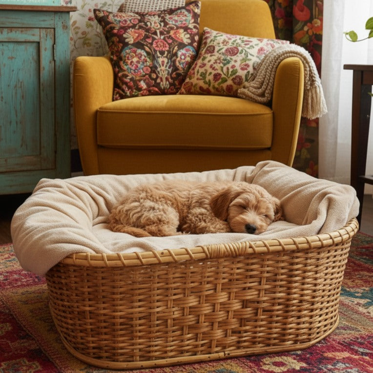 Handmade - Cane Multipurpose Crib Basket