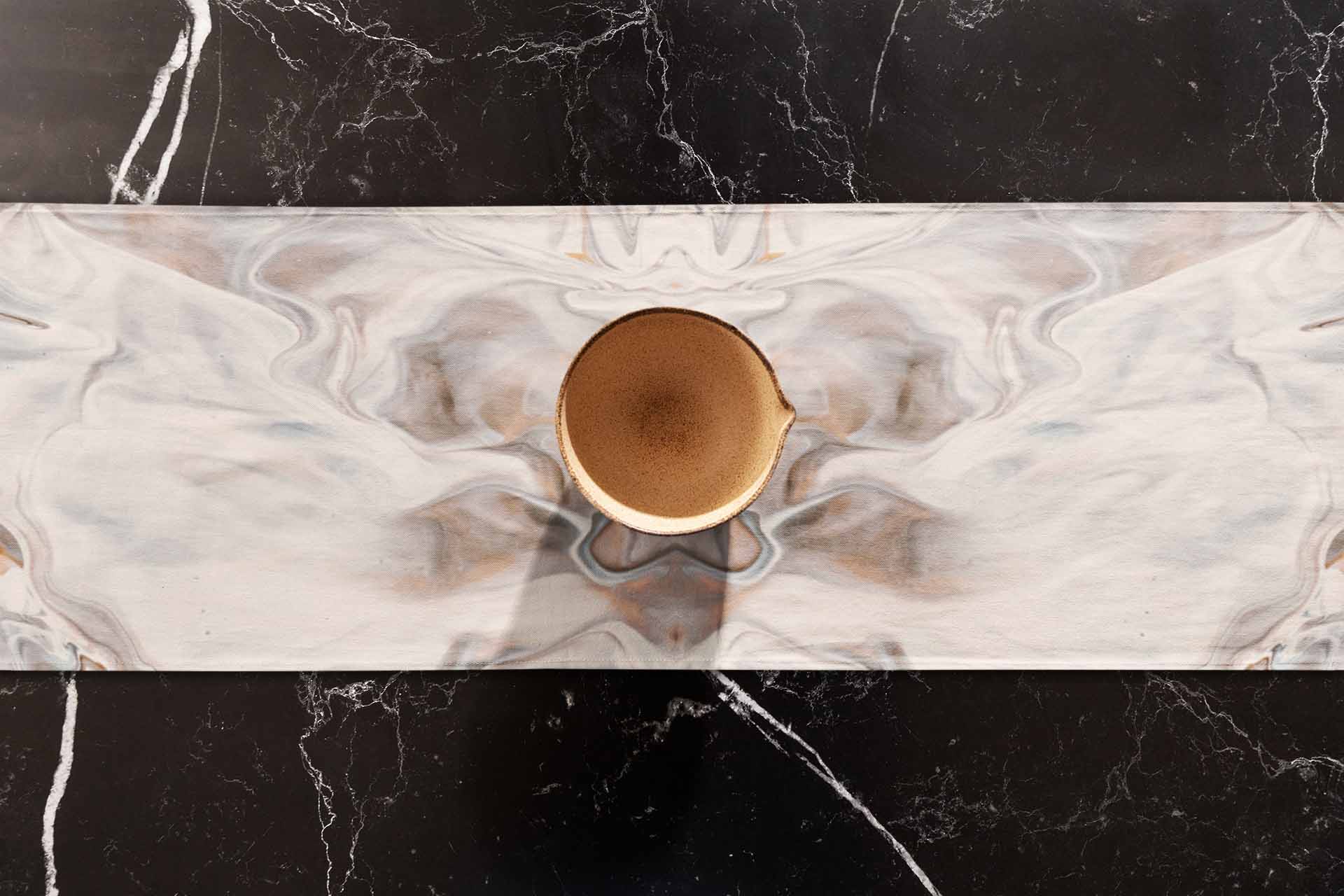 Gray Quartz Marble-Stone Table Runner table runner sale