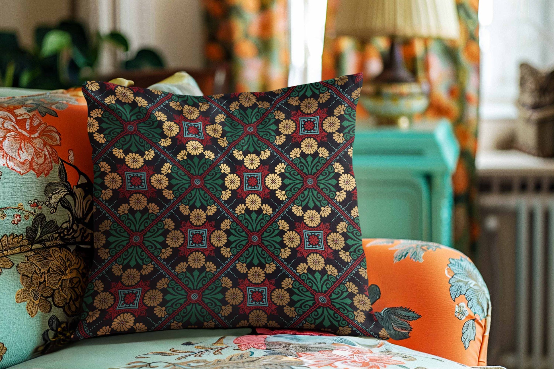 Rujhan Rugged Green Cushion Cover cushion cover sale