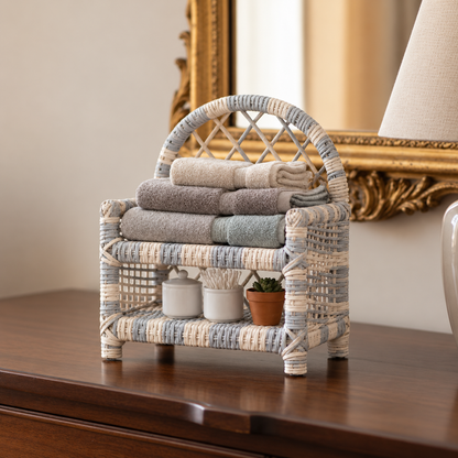 Handmade - Rattan Dove Heritage Tabletop Shelf Trendy Home