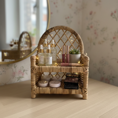 Handmade - Cane Heritage Tabletop Shelf Trendy Home