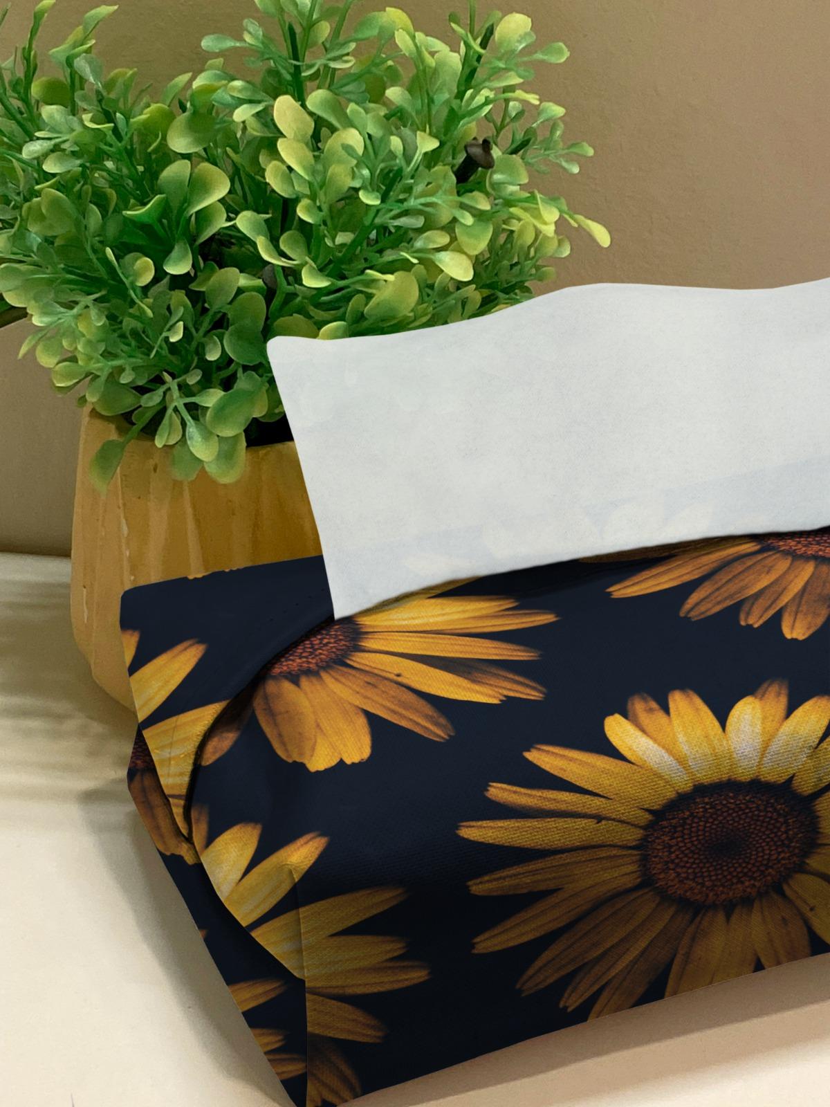 Printed - Sunflower Tissue Box Trendy Home