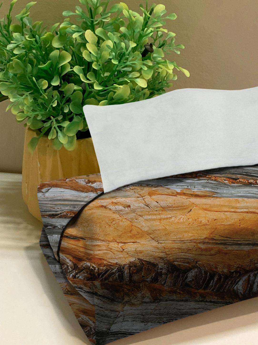 Earth Jasper Marble-Stone Tissue Box Trendy Home