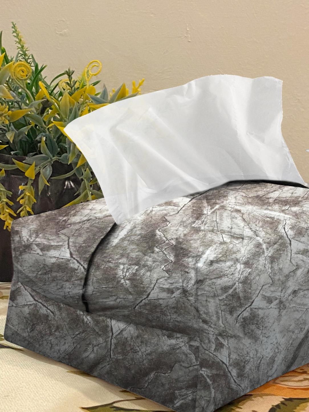 Turkish Velvet - Pearl Tissue Box Trendy Home