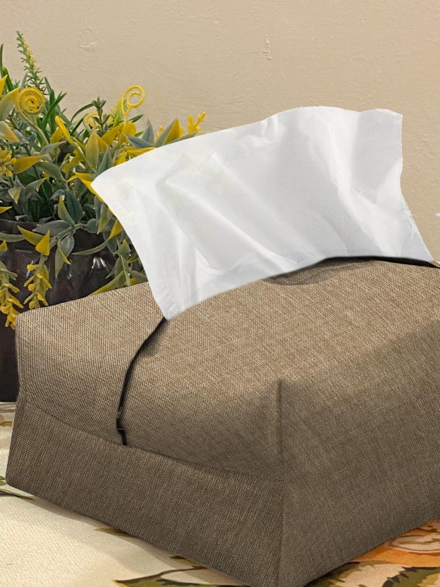 Fine Jute - Mud Tissue Box Trendy Home