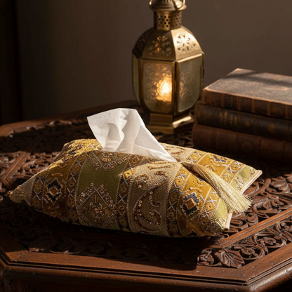 Hand Sequin - Green Tissue Box Trendy Home