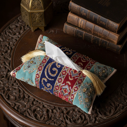 Hand Sequin - Forest Tissue Box Trendy Home