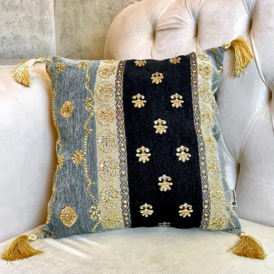 Hand Sequin - Silver Cushion Cover Trendy Home