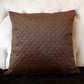 Quilted Velvet - Coffee Cushion Cover