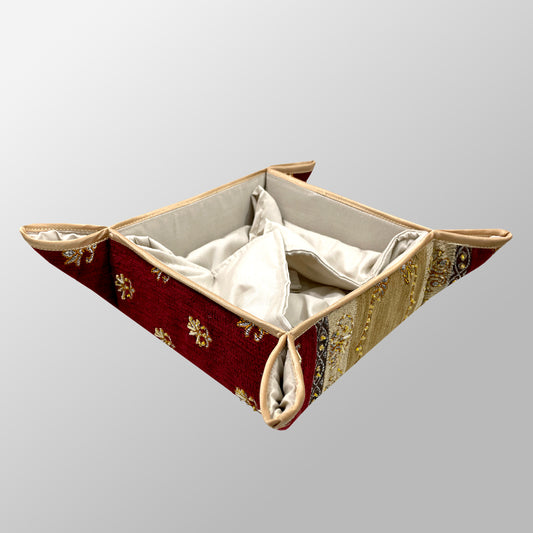 Red Ghazi Bread Basket Trendy Home