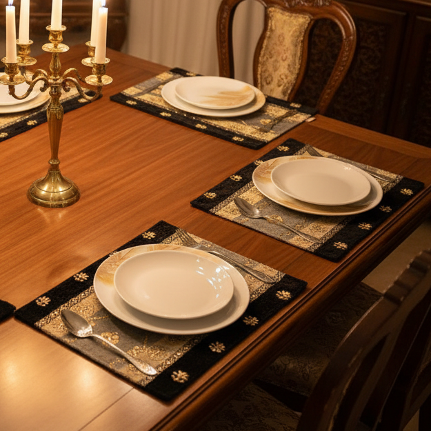 Hand Sequin - Silver Table Mat trendy home