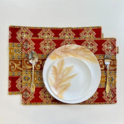 Hand Sequin - Rust Table Mat trendy home