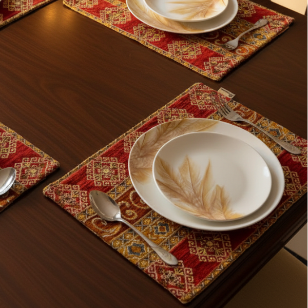 Hand Sequin - Rust Table Mat trendy home