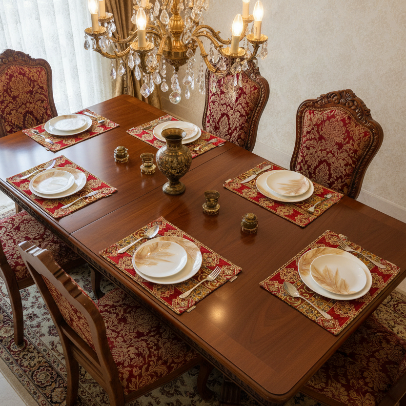 Hand Sequin - Rust Table Mat trendy home